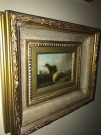 ORIGINAL OIL ON CANVAS SHEEP PAINTING