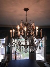 LARGE CRYSTAL CHANDELIER 