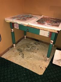PAINTED TABLE