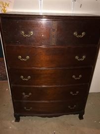 ANTIQUE MAHOGANY DRESSER-NEEDS REPAIRS