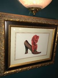 FRAMED SHOE PICTURE