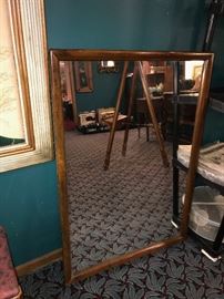 LARGE WALNUT FRAME MIRROR