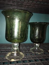 GREEN VASES