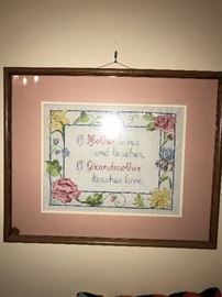 FRAMED NEEDLEPOINT