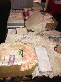 VINTAGE HAND-MADE LINENS