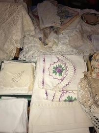 VINTAGE HAND-MADE LINENS