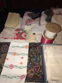 VINTAGE HAND-MADE LINENS