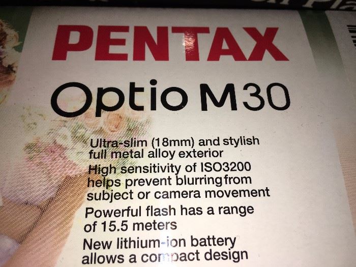 Pentax Optio M30 in box