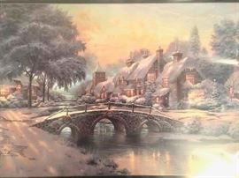 Close up of "Cobblestone Christmas Cobblestone Lane VI"