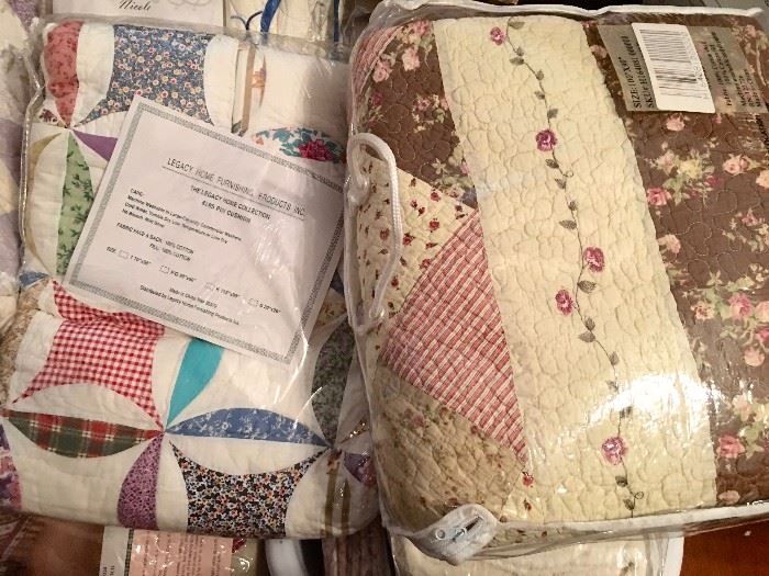 Quilts in original packages