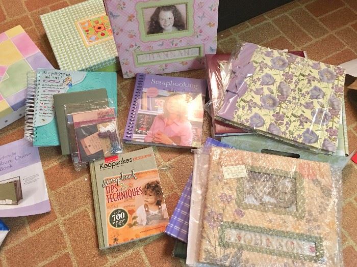 Scrapbook albums and photo albums, all new