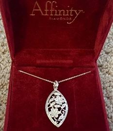 Affinity sterling-silver and diamond necklace 