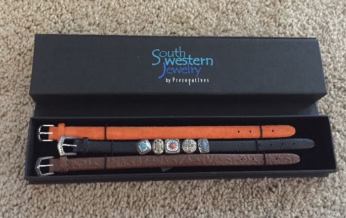Prerogatives South Western slide charm bracelet with interchangeable bands 
