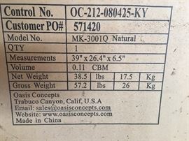 specs on folding kitchen islands