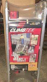 Climbtek ladder in shrink wrap with box