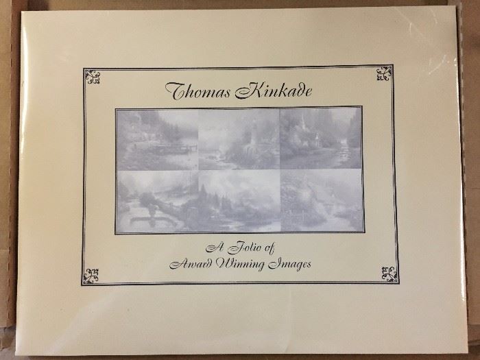Thomas Kinkade award-winning prints, collection of 25 in original sealed wrap