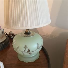 glass table top lamp