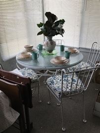 wrought iron patio dining set