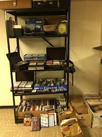 8 tracks albums cds VHS and DVDs
