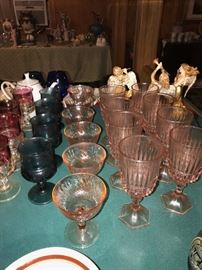 VINTAGE GLASSWARE AND DEPRESSION GLASS