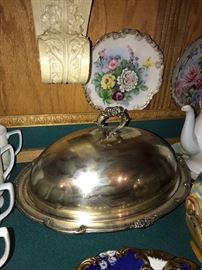 SILVER PLATED LIDDED COVERED SERVING DISH
