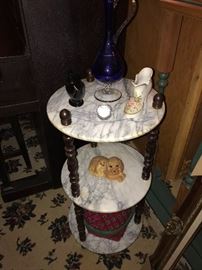 THREE TIER MARBLE TABLE