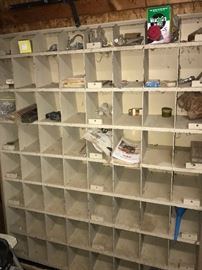 WOODEN TOOL CABINET WITH COMPARTMENTS