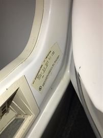 WASHER AND ELECTRIC DRYER