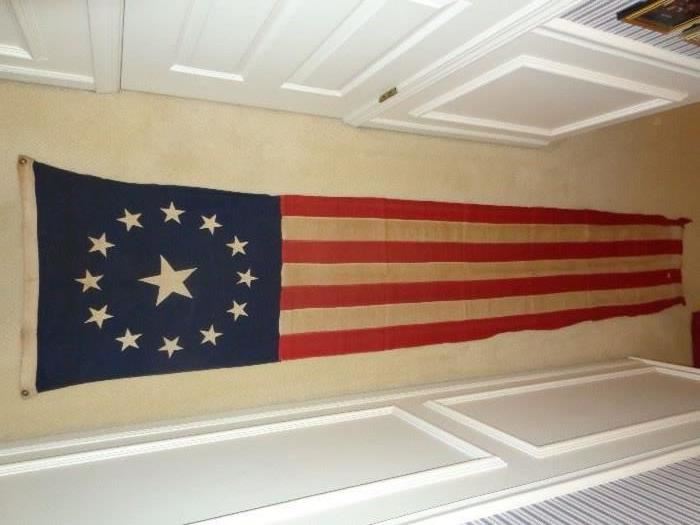 WWI ERA UNITED STATES WELCOME HOME VICTORS BANNER FLAG BUNTING 