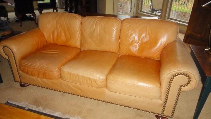 Leather Sofa, Hancock and Moore. 3 identical sofa's