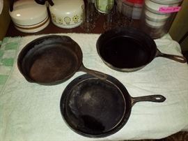 Cast iron pans