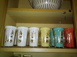 Vintage plastic tumblers