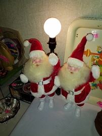 2 vintage Santa clauses