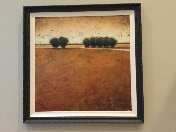 Robert Cook “Amber Fields” Embellished Giclee on Canvas.  Total Edition Size 195