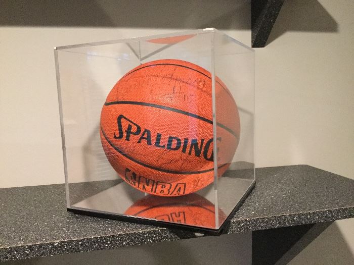 Pistons Team Signed Ball 1989-1990 season