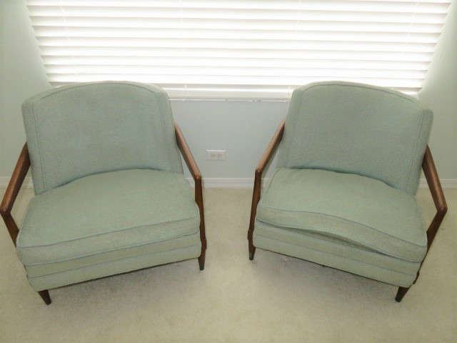 Pair Mid Century Modern Arm Chairs
