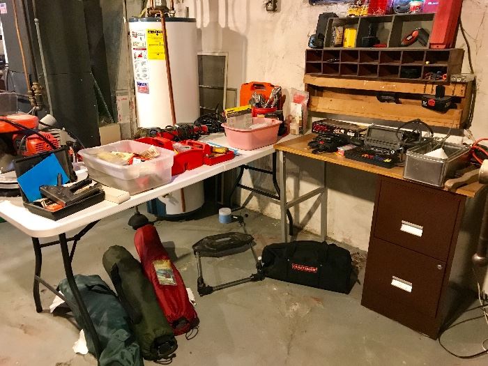Various Tools, Painting Equipment, Desk & More