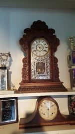 Antique clock, vintage Seth Thomas clock.