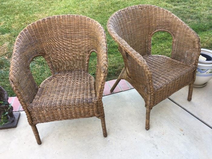 Wicker chairs