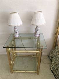 Brass End table