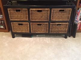 Media Chest With Baskets