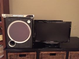 Sony Base Speaker / Subwoofer, 2 Philips TVs