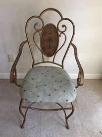 Bronzed Iron Dining Chair