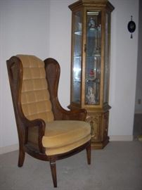 Chair and Display Cabinet