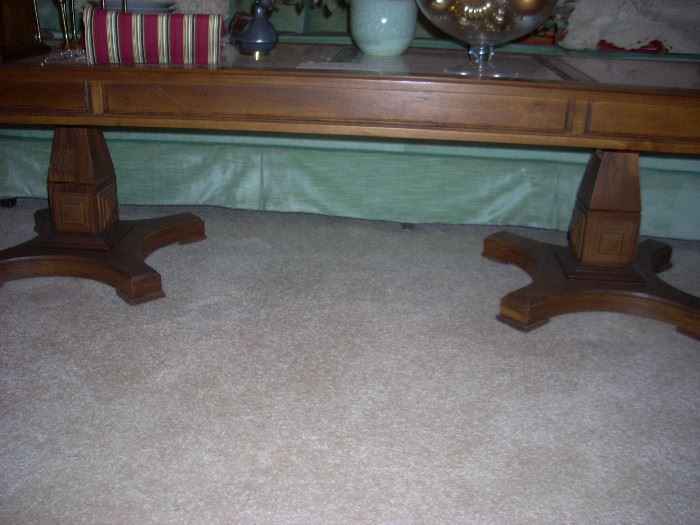 side view of the coffee table