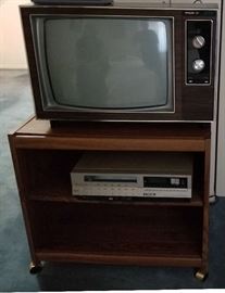 Vintage TV and Stand