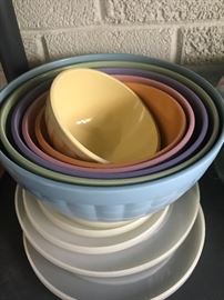 Melmac mixing bowls