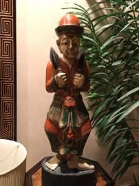 Large Handcarved & Handpainted Statue
