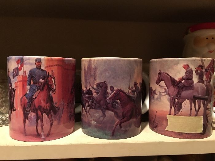 Set of Civil War Mugs