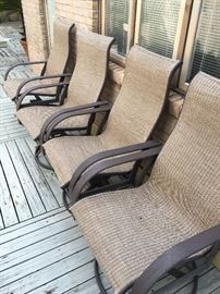 Set of Four Patio Chairs